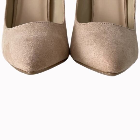 Wild Diva Lounge Tan and Metallic Gold Stilettos Sz 9 - Picture 6 of 10